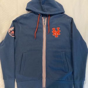 Wright and Ditson Mets Zip Up Sweatshirt Mens